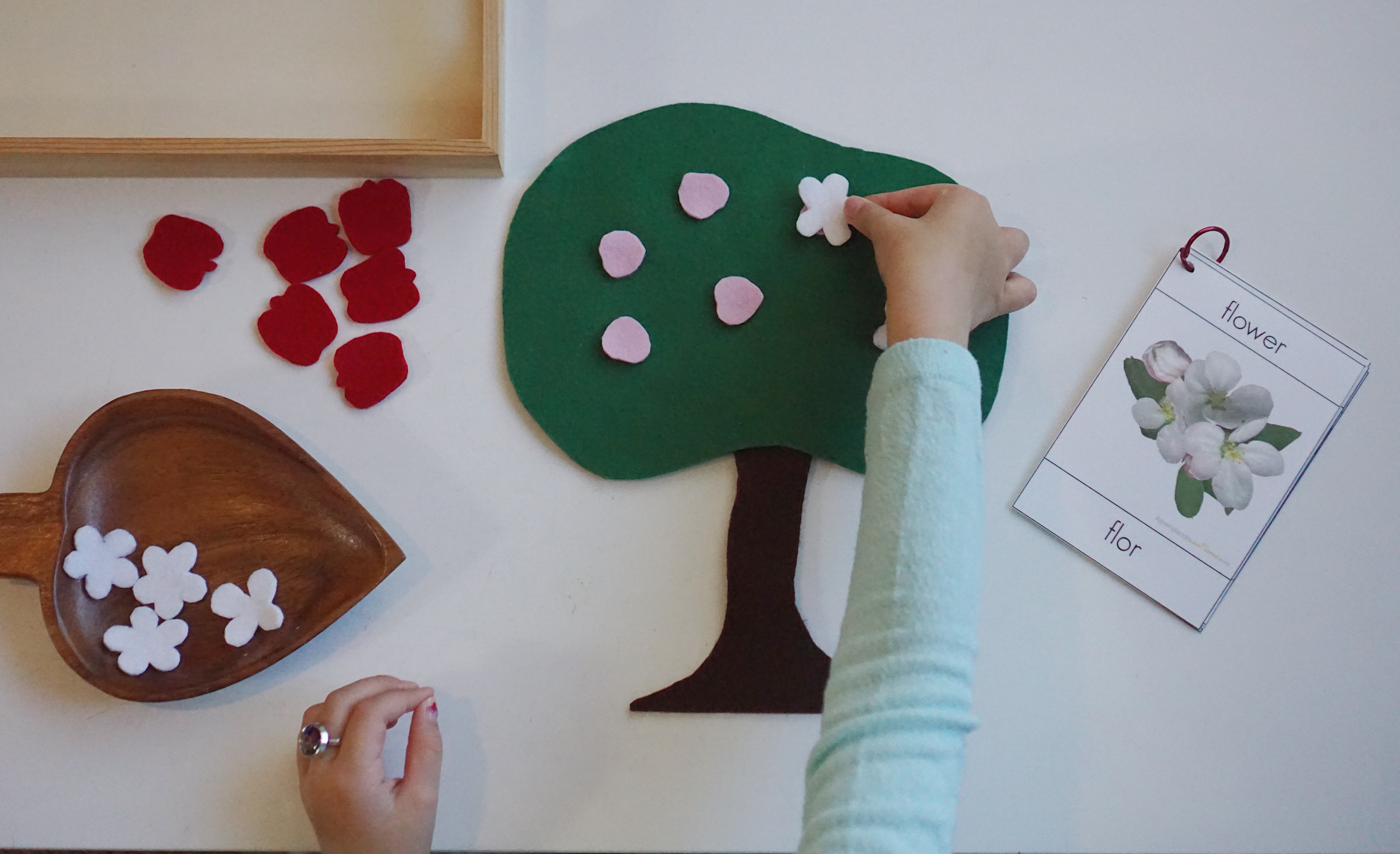 puzzle de manazana de fieltro