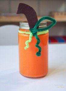 slime casero super esponjoso de calabaza slime de octubre